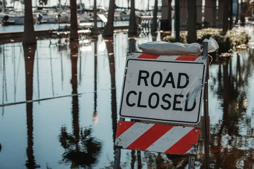 Commerce fermé après un dégât d'eau, exemple de perte d'exploitation