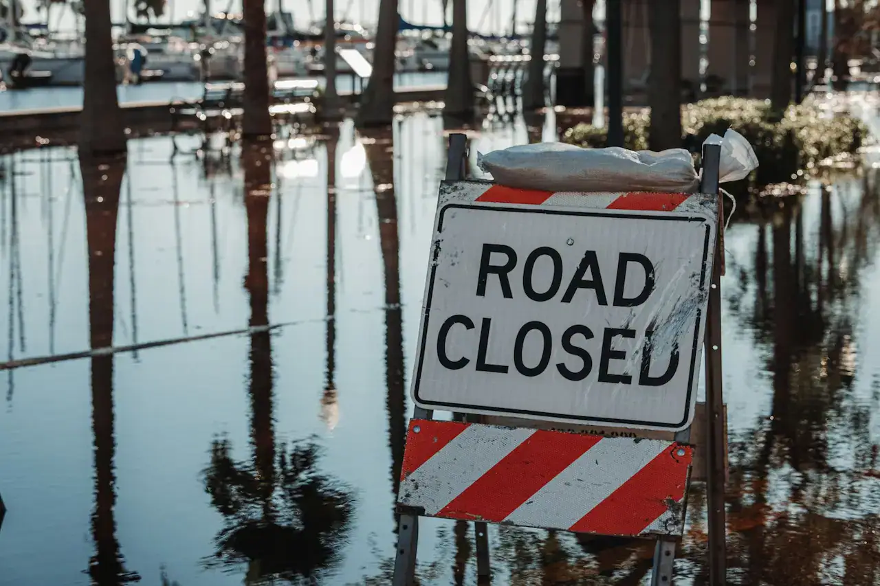 Commerce fermé après un dégât d'eau, exemple de perte d'exploitation