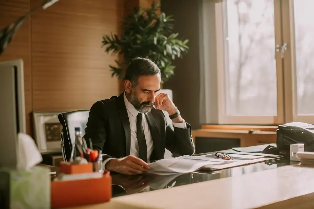 Propriétaire de PME qui prépare son renouvellement d’assurance entreprise avant de signer
